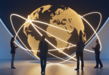 Earning from Everywhere: A Guide to Global Website Traffic Glowing globe of digital connections.