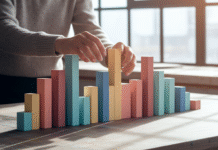 How to Choose the Right Ad Format for Your Campaign Person choosing blocks for a structure.