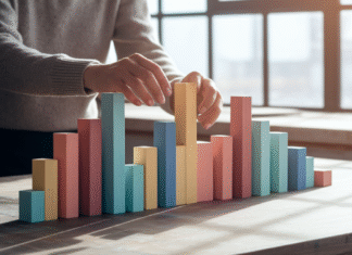 How to Choose the Right Ad Format for Your Campaign Person choosing blocks for a structure.