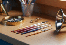 7 Essential Tools for Your First Digital Ad Campaign Digital advertiser's essential toolkit on workbench.