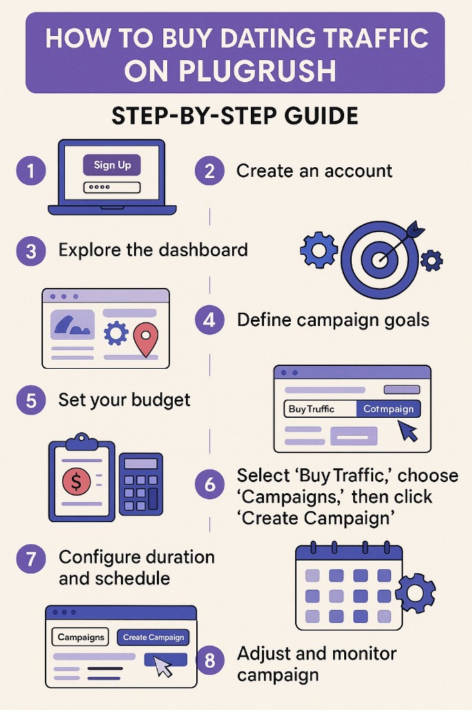 A step by step guide for buying dating traffic on plugrush