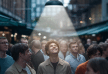 How to Make Your Ads Reach the Right People in 2026 Beam of light highlighting one person in a crowd.