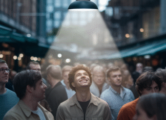 How to Make Your Ads Reach the Right People in 2026 Beam of light highlighting one person in a crowd.