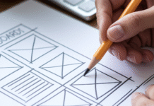 How to Choose the Best Ad Formats for Your Website Hand sketching website ad placements