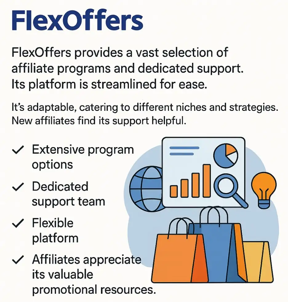 FlexOffers graphic showcasing their strengths.