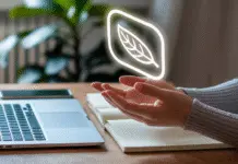 A Simple Guide to Earning Money with Push Ads Person at desk looking at glowing notification icon.