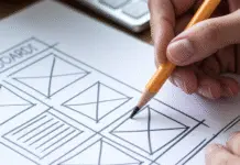 How to Choose the Best Ad Formats for Your Website Hand sketching website ad placements